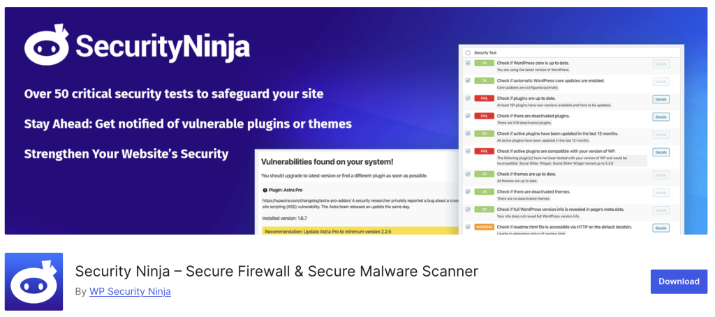 Best malware scanners: Security Ninja
